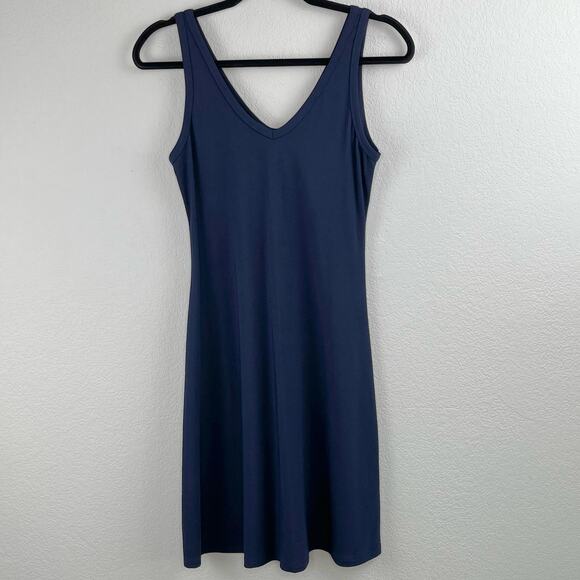 Karen Kane Navy Blue Brigitte Sleeveless V-Neck Mini Shift Dress Small USA NWOT - Picture 13 of 14